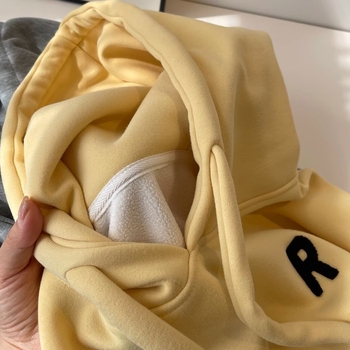 Ženski hoodie s kapuljom, korejskog stila, debela mješavina pamuka i poliestera, široki kroj, dugi rukavi