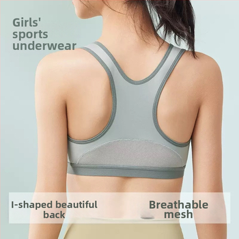Športová podprsenka s pevnými košíčkami pre dievčatá 12–15 rokov, bavlnená látka, plný košíček, tenká tvarovaná košíček s peny, pevné dvojité ramienka, priedušná a odvádza pot