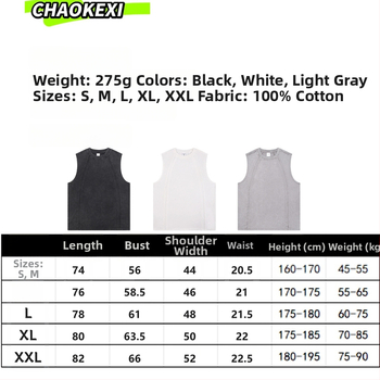 Ανδρικό γιλέκο από 100% βαμβάκι, ελαφρώς χαλαρή γραμμή, διαβρωμένο εφέ πλυσίματος, Raglan μανίκια, καλοκαίρι, ρετρό street style