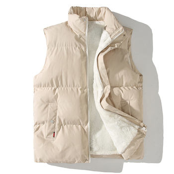 Pánska vesta s flísovou výplňou, stojací golier, predný zips, bez kapucne, bočné vrecká