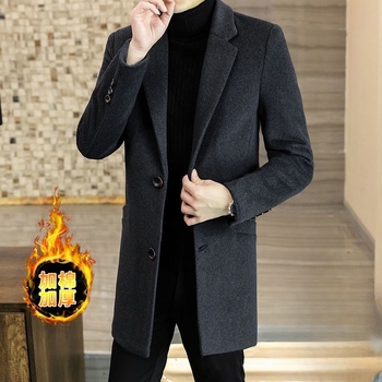 Kabát, voľný strih, casual štýl, stredná dĺžka, jednoradové zapínanie, lím typu saka