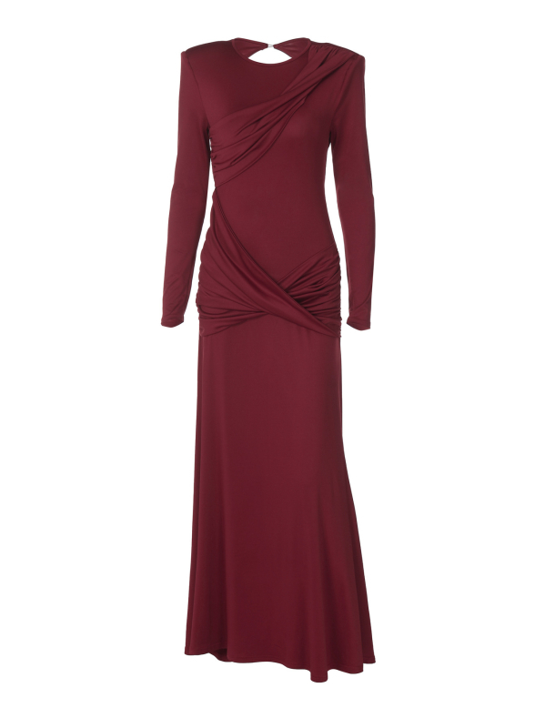Bodycon haljina od Milk Silk, dugi rukavi, srednji pojas, duga haljina