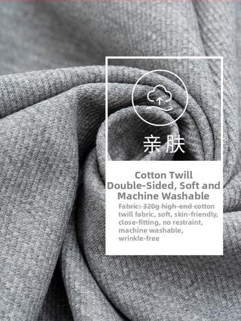 Igapäevane varrukateta vest kahesuunalise puuvillase twilli kangaga, V-kaelus, vaba lõige