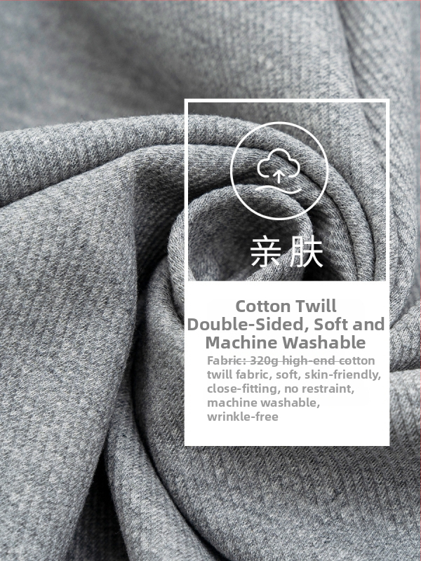 Igapäevane varrukateta vest kahesuunalise puuvillase twilli kangaga, V-kaelus, vaba lõige