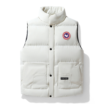 Pánske bezrukové bavlnené vesty – jeseň/zima, kórejský štýl, teplá, voľný strih, polyesterová tkanina