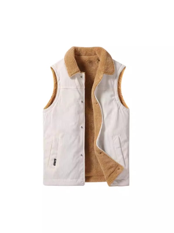 Meeste fleece-voodriga vest, ees lukuga, püstkaelaga, kardigan-stiilis, talvine