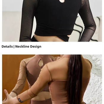 Комплект за латин танцова практика - дълги панталони, танцово облекло за жени, деца и възрастни, есенно-зимно, TR плат, PVC ≤30%