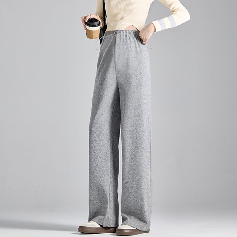 JOYNCLEON Trudničke hlače s širokim krojem, jesen-zima, debela tkanina, duge, podrška za trudnoću