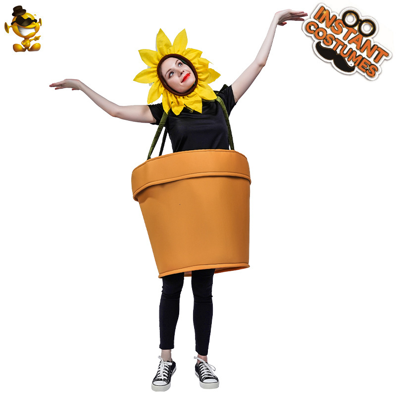 Cosplay kostim sa motivom suncokreta za scensku izvedbu, poliester, unisex, uzrast 18–24