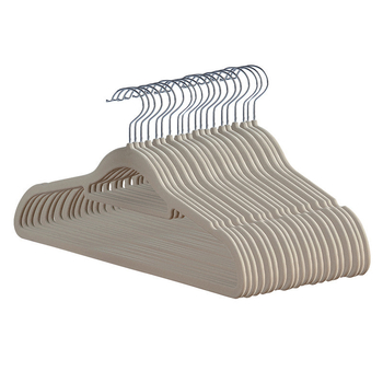 Κρεμάστρα ρούχων με επίστρωση φλοκ, στυλ ελαφριάς πολυτέλειας, σετ 10 τεμαχίων, 200 τεμάχια ανά σετ, κατάλληλη για κρεμάστρες ρούχων, ράγες παντελονιών και γραβάτες