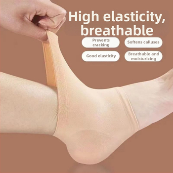 Ponožky na popraskané päty – unisex (Celosezónne použitie, gél zo silikónu, negatívne ióny, hydratácia)