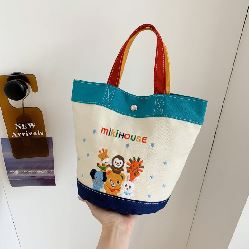 Női vászon bucket bag táska, hengeres alak, mágneses zárás, belső telefonzseb