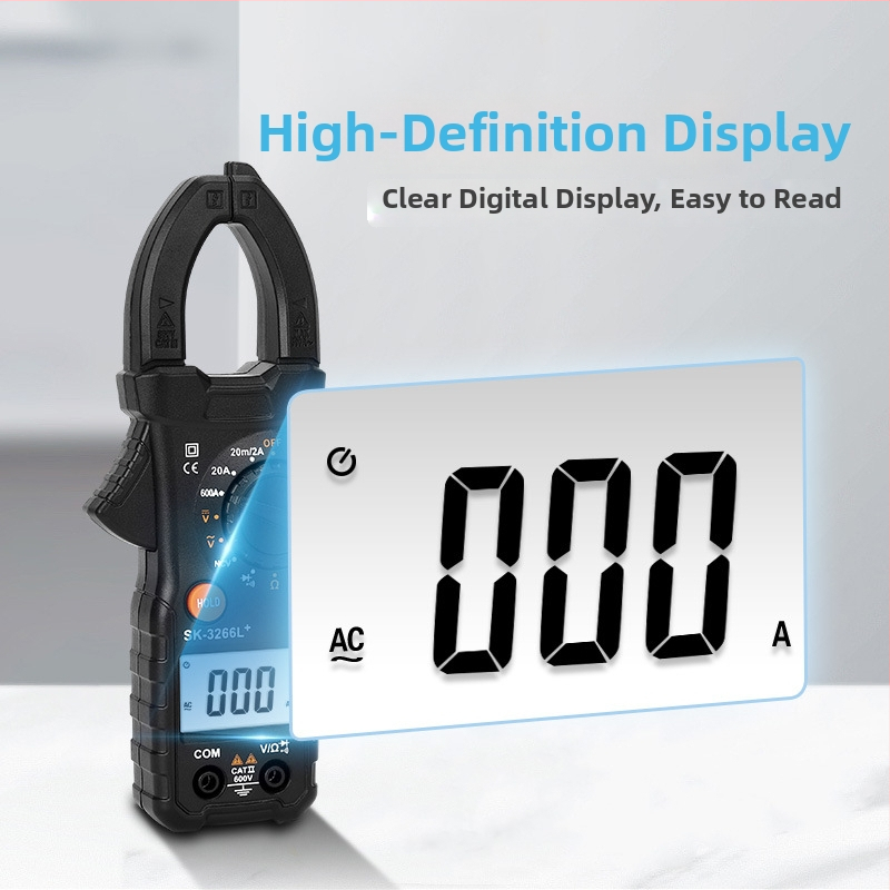 Digitālais kloķmērinstruments 3266L, automātiskais diapazons, daudzfunkcionāls, displejs 1999 vērtībām