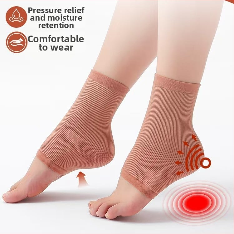 Ponožky na ochranu päty z bavlny a silikónového gélu, celosezónne použitie, Foot product collection.