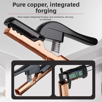 Zváracia spona Delixi, meď, vysokoteplotná, pre zváranie oblúkové, hmotnosť 362 g