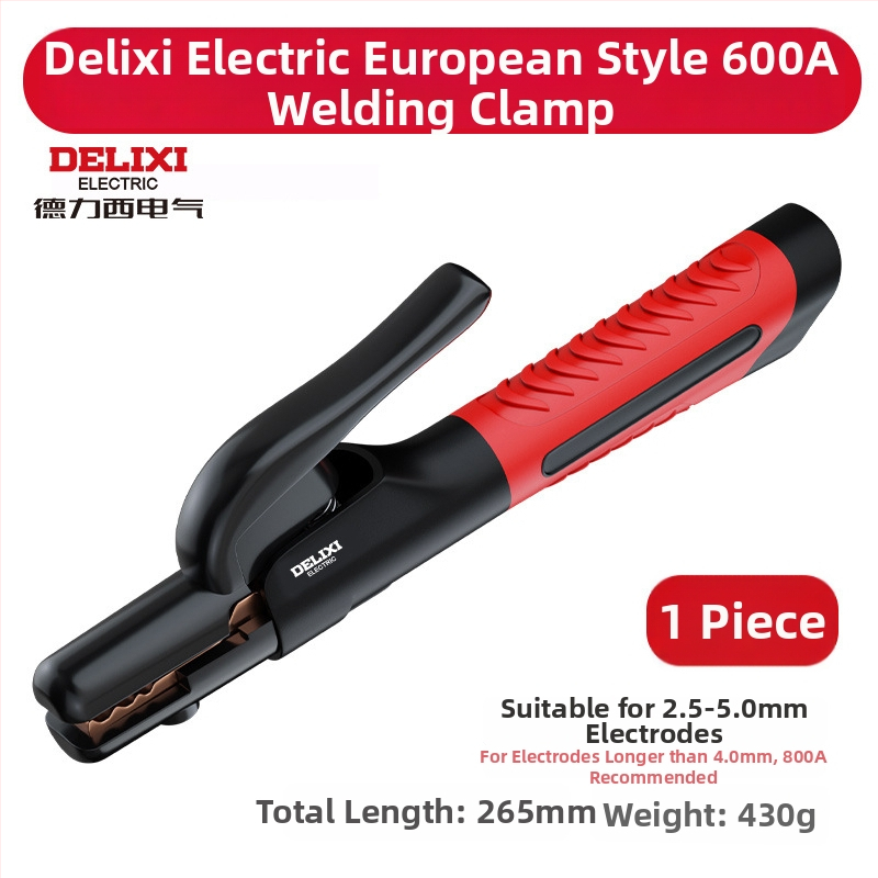 Zváracia spona Delixi, meď, vysokoteplotná, pre zváranie oblúkové, hmotnosť 362 g