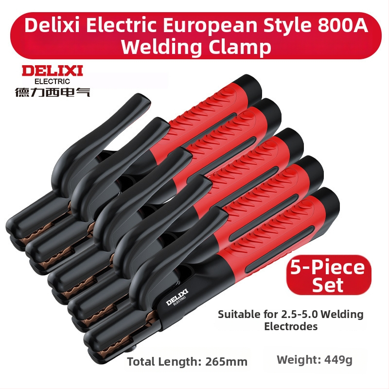 Zváracia spona Delixi, meď, vysokoteplotná, pre zváranie oblúkové, hmotnosť 362 g