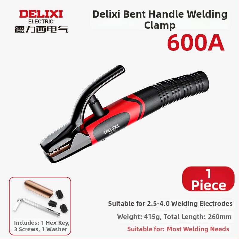 Zváracia spona Delixi, meď, vysokoteplotná, pre zváranie oblúkové, hmotnosť 362 g