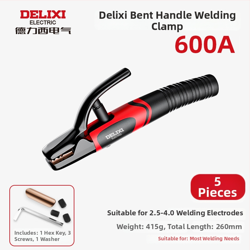 Zváracia spona Delixi, meď, vysokoteplotná, pre zváranie oblúkové, hmotnosť 362 g