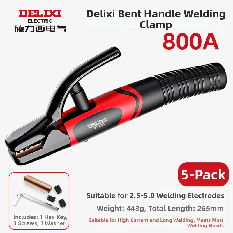 Zváracia spona Delixi, meď, vysokoteplotná, pre zváranie oblúkové, hmotnosť 362 g