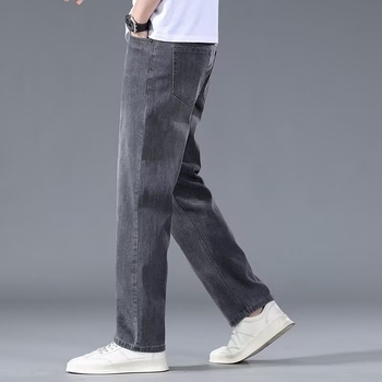 Мъжки дънки деним, слим фит, еластични, поларова подплата, средна талия, прав крак (65% памук, 20,5% полиестер, 14,5% вискоза)