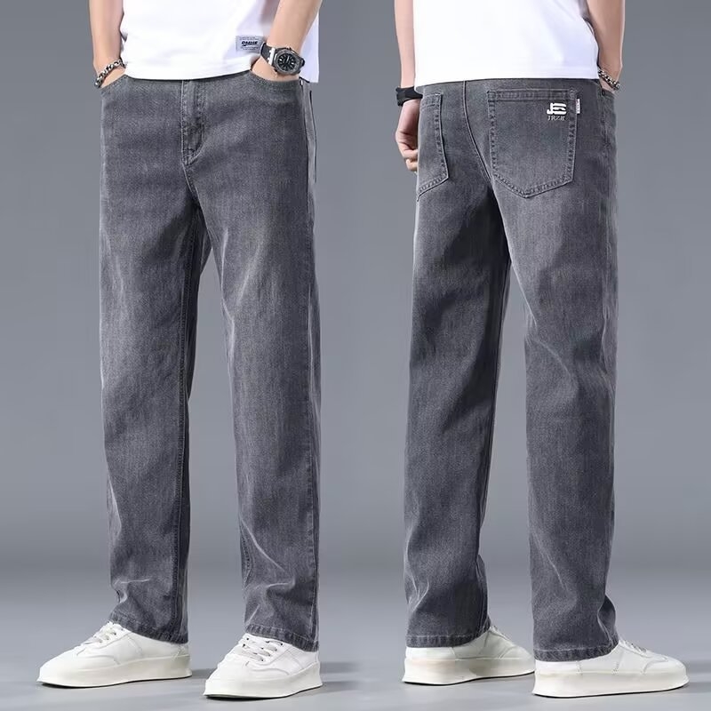 Мъжки дънки деним, слим фит, еластични, поларова подплата, средна талия, прав крак (65% памук, 20,5% полиестер, 14,5% вискоза)