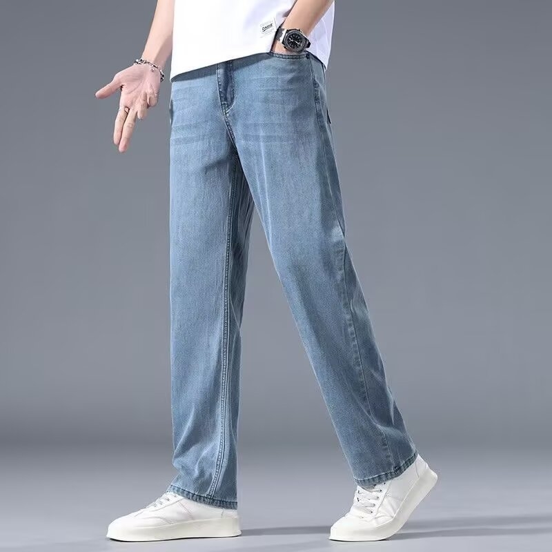 Мъжки дънки деним, слим фит, еластични, поларова подплата, средна талия, прав крак (65% памук, 20,5% полиестер, 14,5% вискоза)