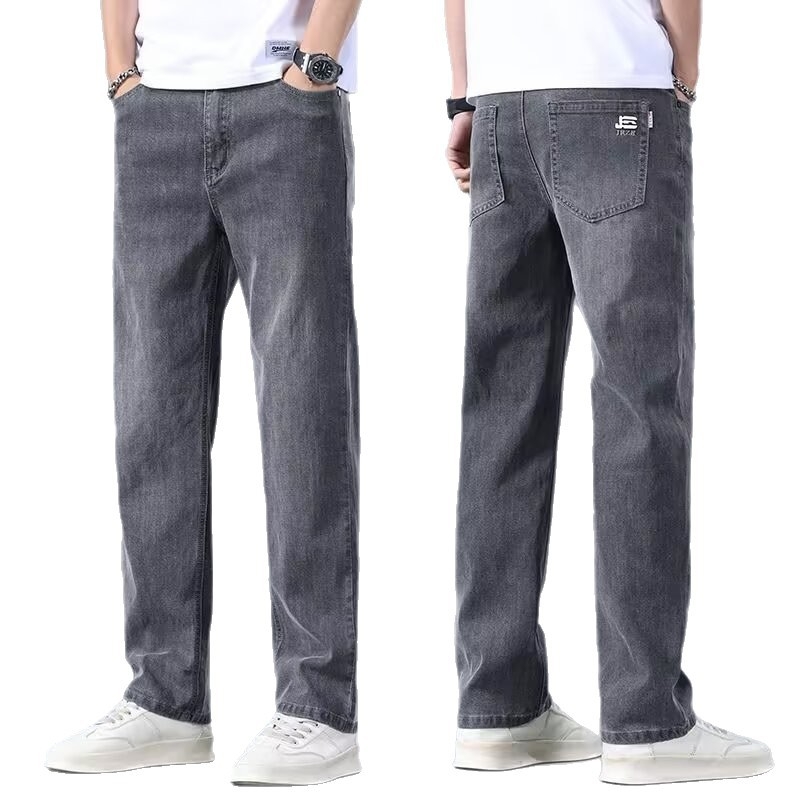 Мъжки дънки деним, слим фит, еластични, поларова подплата, средна талия, прав крак (65% памук, 20,5% полиестер, 14,5% вискоза)