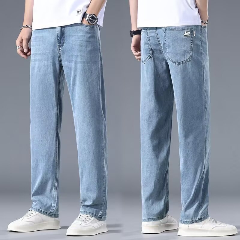 Мъжки дънки деним, слим фит, еластични, поларова подплата, средна талия, прав крак (65% памук, 20,5% полиестер, 14,5% вискоза)