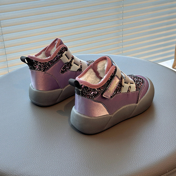 Ghete de gleznă pentru fete, stil casual, din piele artificială, pentru vârste 4–16 ani