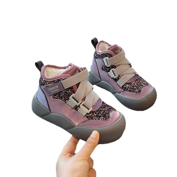 Ghete de gleznă pentru fete, stil casual, din piele artificială, pentru vârste 4–16 ani