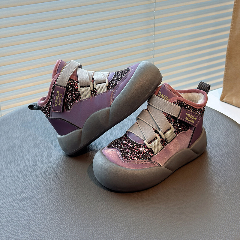 Ghete de gleznă pentru fete, stil casual, din piele artificială, pentru vârste 4–16 ani