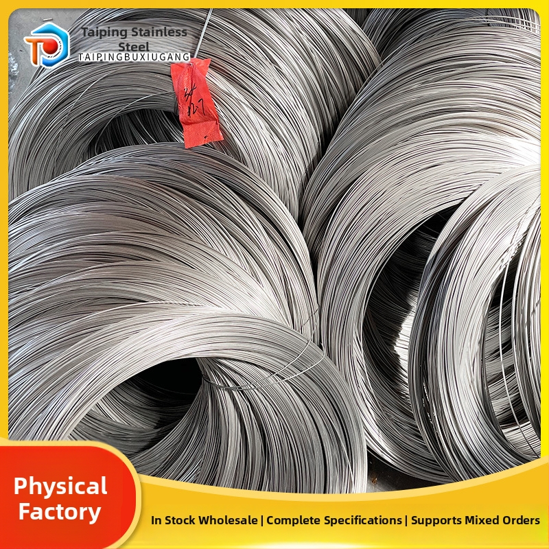 Nerezová oceľová zváracia vlákna v cievke, triedy 304/201, vodíková temperácia, nemagnetická, úplne mäkká