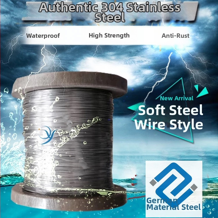 Baosteel nerūsējošā tērauda elastīgais vads, sakausējumi 316/304/201/202/301, virsma TR, pielāgojams, dziļa apstrāde