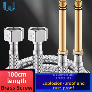 Potrubie vstupu vody pre faucet - 304 nerezová oceľ - závitové spojenie - menovitý tlak 1.6 - Štýl: Moderná jednoduchosť