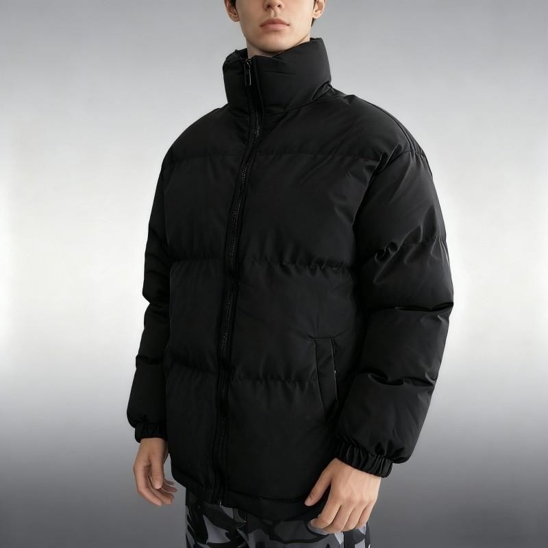 Vyrų žieminė kardiganinė striukė su poliesterio užpildymu, užtrauktukas, stovinti apykaklė, šoninės kišenės