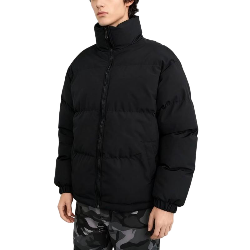 Vyrų žieminė kardiganinė striukė su poliesterio užpildymu, užtrauktukas, stovinti apykaklė, šoninės kišenės