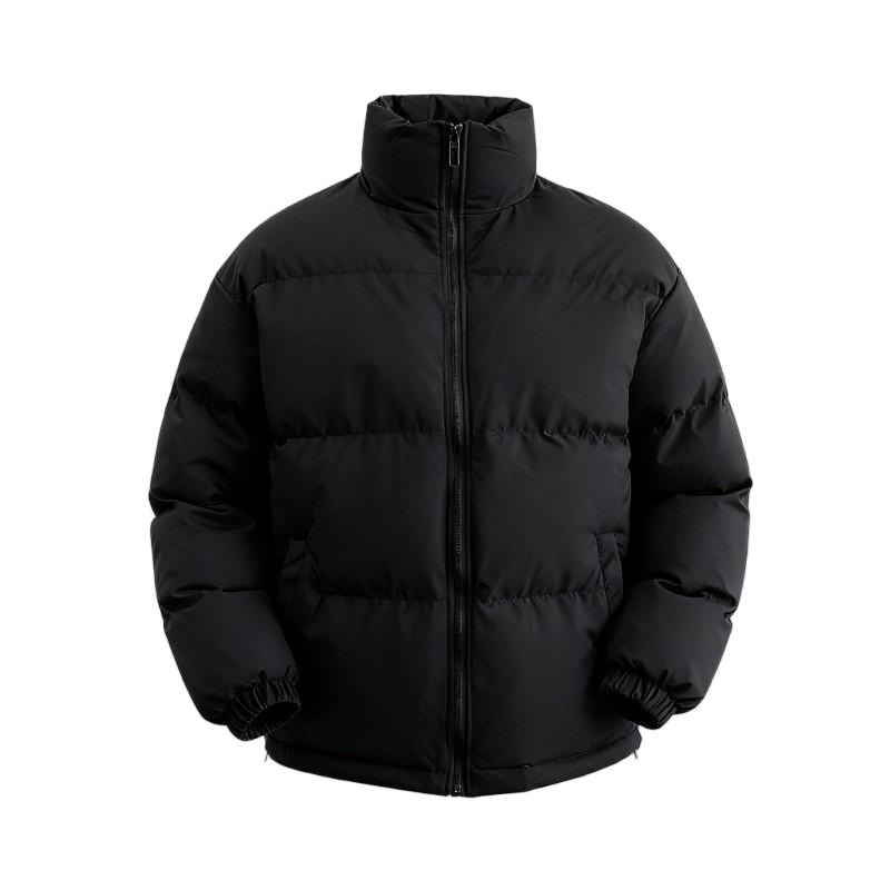 Vyrų žieminė kardiganinė striukė su poliesterio užpildymu, užtrauktukas, stovinti apykaklė, šoninės kišenės