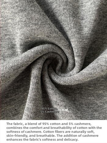 Pulover din cașmir și bumbac, guler înclinat, mâneci Raglan, croială lejeră, stil casual japonezo-coreean