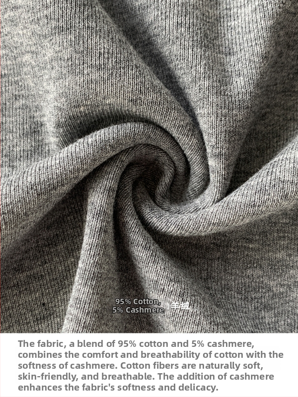 Pulover din cașmir și bumbac, guler înclinat, mâneci Raglan, croială lejeră, stil casual japonezo-coreean