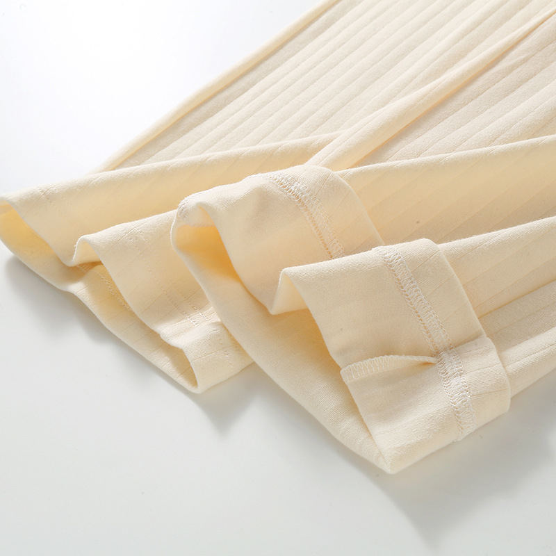 Trudničke pamuk hlače s podesivom abdominalnom podrškom, opuštena kroj, ravne ili široke nogavice, kućna odjeća za jesen-zimu