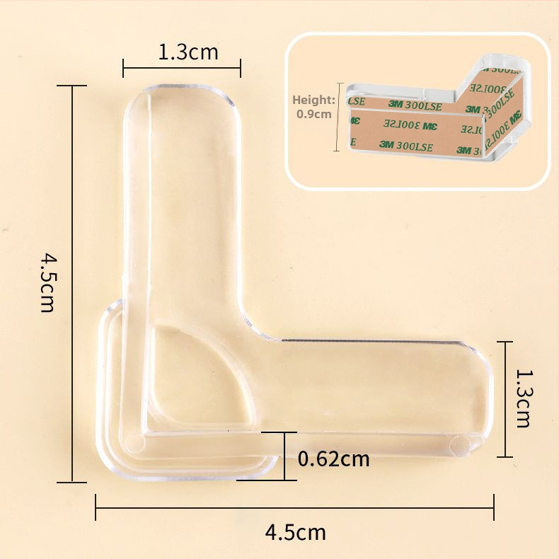 Antikolīzijas stūra aizsargs iekšēji atveramiem logiem ar Broken-Bridge alumīnija rāmi, taisnleņķa forma, mīksts aizsargs spilventiņš, 1 gab.