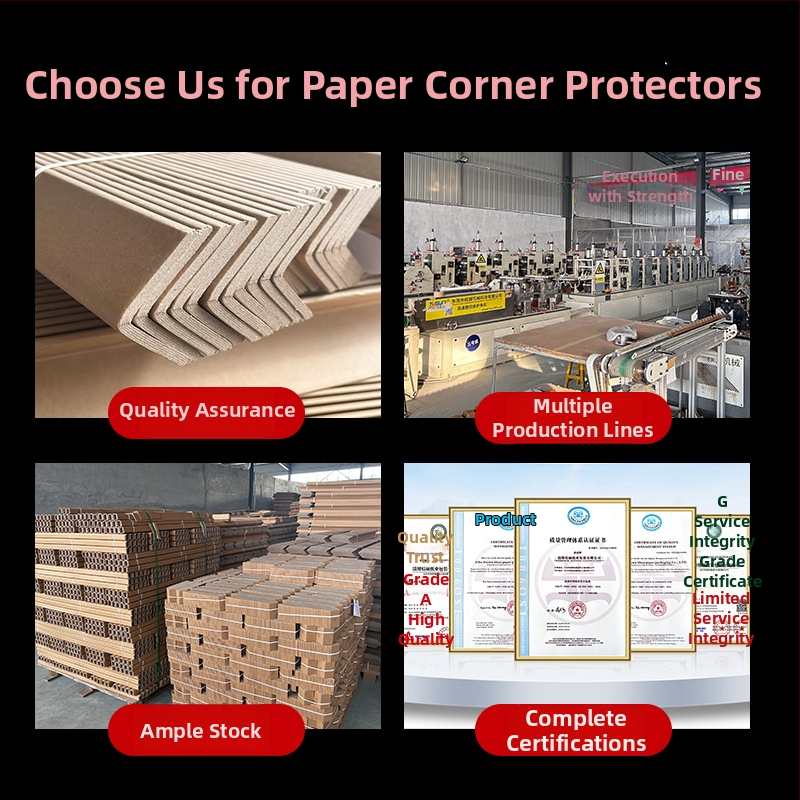 L tipa papīra stūra aizsargs, Kraft papīrs, papīra stūra tehnoloģija, Brown Shuo logotipa drukāts