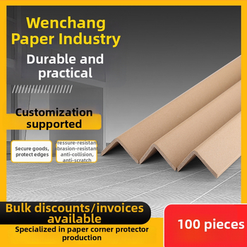 L-tvarované papierové rohové ochranné pásky pre sklenený nábytok, domáce spotrebiče a rámčeky na fotografie — z kraftového papiera a rolovacieho papiera, vlastná úprava, tlač loga k dispozícii