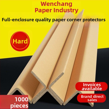 L-tvarované papierové rohové ochranné pásky pre sklenený nábytok, domáce spotrebiče a rámčeky na fotografie — z kraftového papiera a rolovacieho papiera, vlastná úprava, tlač loga k dispozícii