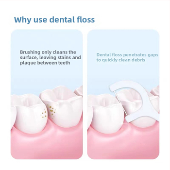 Small Bamboo zubné šnúrky v tyčinke, jednorazové, plastové, 50–80 ks/bal., rodinné balenie