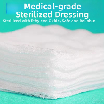 Sterilný lekársky gáza obväz z bavlnenej gázy pre starostlivosť o dieťa: čistenie dutiny ústnej a rán, jednorazové
