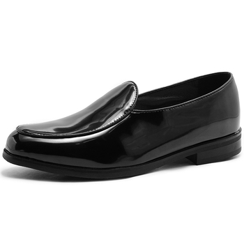 Pánske Casual Slip-On Topánky, Vrchnok Microfiber, Gumová podrážka, Špičatá špička, Nízky podpätok (1–3 cm), Model 55801, Jesenné vydanie 2025