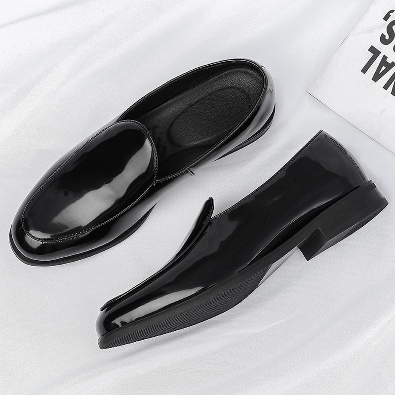 Pánske Casual Slip-On Topánky, Vrchnok Microfiber, Gumová podrážka, Špičatá špička, Nízky podpätok (1–3 cm), Model 55801, Jesenné vydanie 2025