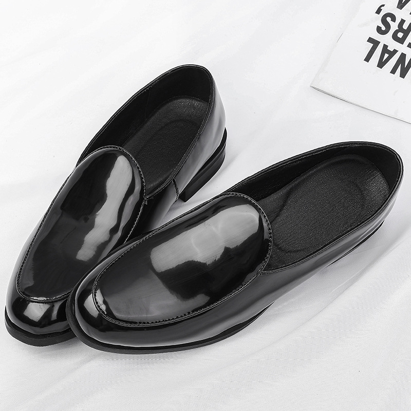 Pánske Casual Slip-On Topánky, Vrchnok Microfiber, Gumová podrážka, Špičatá špička, Nízky podpätok (1–3 cm), Model 55801, Jesenné vydanie 2025